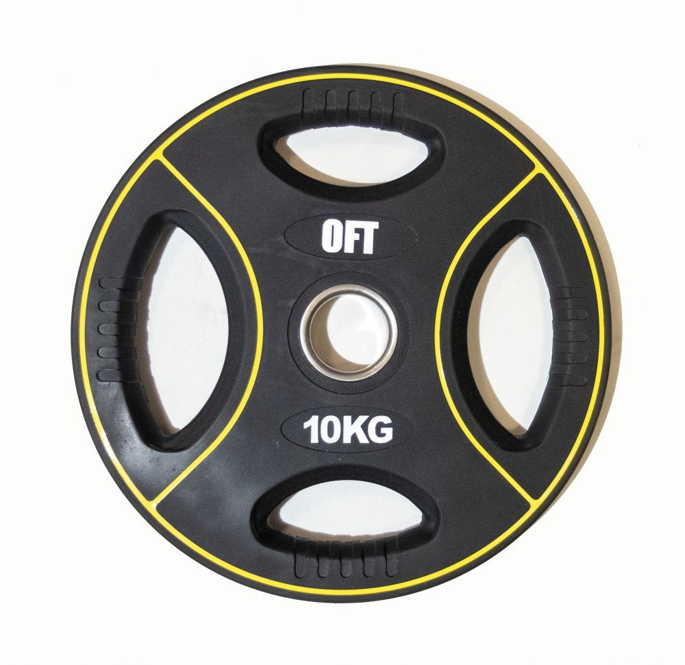 Диск для штанги Original Fitools FT-DPU-10 полиуретановый 10 кг